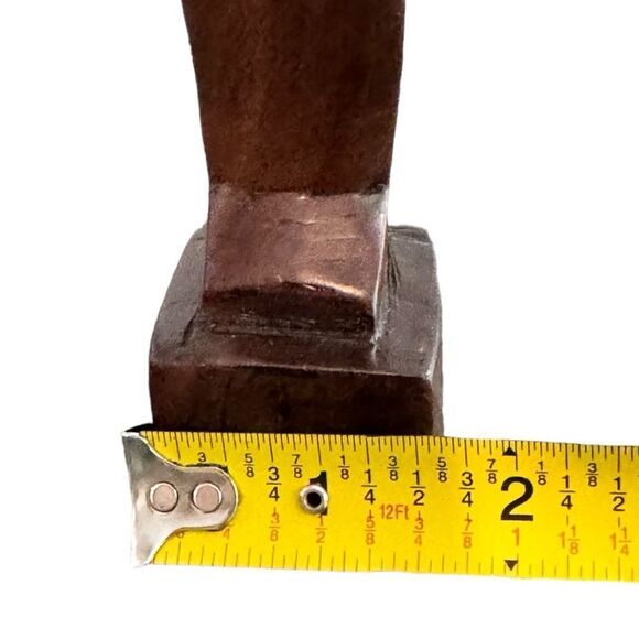 African Woman Decorative Brown Wooden Tabletop Lightweight Statue Sculpture. - Picture 6 of 8